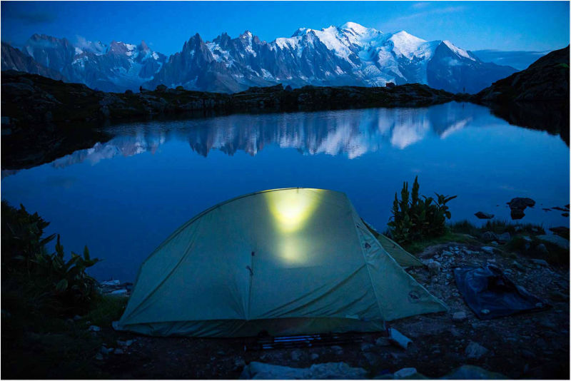 Bivouac dans les Alpes