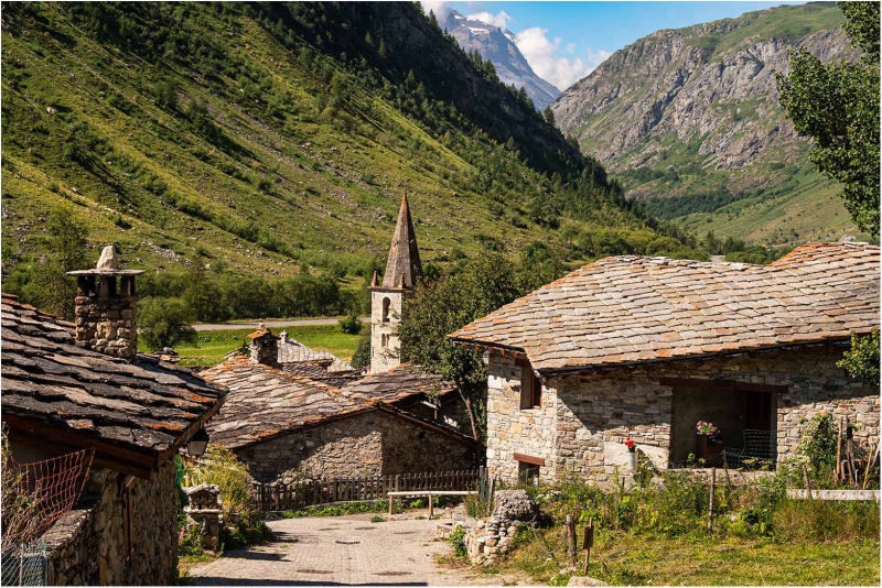 Village dans les Alpes